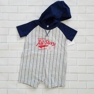 Carter's 9 month onesie with hood - baseball